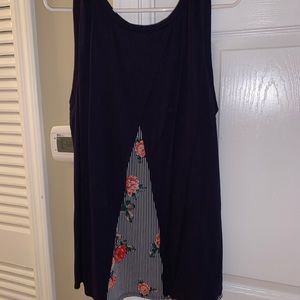 Open back detail tank top